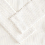 The Cookham Men's White Ribbed Crew Neck Sweater