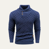 The Brighton Men’s Chunky Knit Sweater with Buttons
