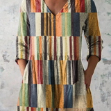Avery | Long Blouse with Expressive Pattern