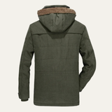 The Ashcroft Men’s Winter Cargo Jacket – Thick Fleece Lined Hooded Coat
