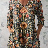 Liora | Long Blouse with Expressive Pattern