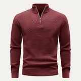 The Ibiza Trendy Luxury Winter Warm Half Zip Knitted Sweater
