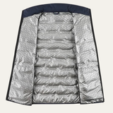 The Fairfax Men’s Heated Down Jacket – Winter Ski Jacket with Thermal Lining – Gray