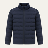 The Chilton Men’s Heated Down Jacket – Winter Ski Jacket with Thermal Lining – Navy Blue