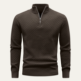 The Ibiza Trendy Luxury Winter Warm Half Zip Knitted Sweater