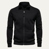 The Linosa Men's Zip Up Slim Fit Cotton Casual Sweater