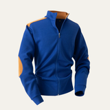 The Locorotondo Men’s Lightweight Zip Up Stand Collar Knit Sweater