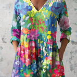 Eden | Long Blouse with Expressive Pattern
