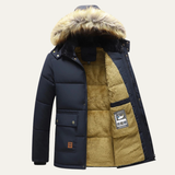The Napoli Men’s Windproof Fleece Lined Hooded Winter Jacket