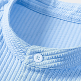 Men's Shirt with Stand-Up Collar – Casual & Comfortable for Summer