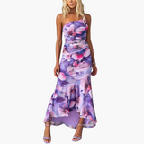 One Shoulder Floral Dress for Women - Elegant Summer Dress