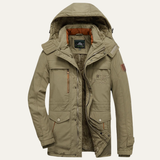 The Bellmont Men’s Thick Warm Hooded Parka Coat with Fur Lining