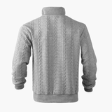 Men's Pullover with Cable Knit Pattern – Classic, Warm & Stylish