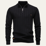 The Cotswold Men’s Quarter Zip Knit Winter Sweater