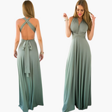 Evening Dress with V-Neck - Women's Style for Gala Nights