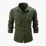 Men's Long Sleeve Shirt – Premium Cotton, Slim Fit, Elegant