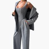Pantsuit with Corset Blazer for Women – Tailored and Elegant