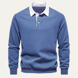 The Marlowe Men’s Casual Smart Polo Collar Sweater