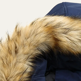 The Messina Men's Thicken Winter Fur Collar Parka Jacket
