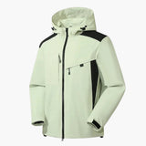 Men's Ski Jacket with Hood and Zipper Pockets