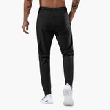 Men's Training Pants with Elastic Waistband and Zipper Pockets