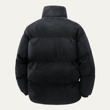 The San Casciano Men’s Suede Winter Cotton Padded Puffer Jacket