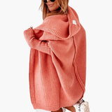 Women’s Knitted Cardigan with Hood and Open Front