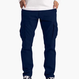 Men's Summer Cargo Pants with Pockets and Adjustable Waist