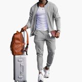 Men’s Two-Piece Set with Zip Jacket and Pants