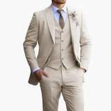 Men’s Formal Suit Set with Vest