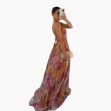 Elegant Maxi Dress for Women with Floral Pattern Glamorous