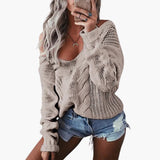 Women's Oversized Sweater with Long Sleeves