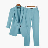 Women’s Suit Set with Blazer and Trousers