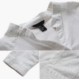 Loose-Fitting Blouse for Women - Long Sleeve, Stand-Up Collar & Casual