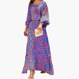 Women's Maxi Dress with Print – Boho & Summer Dress Style