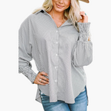 Casual Women's Shirt with Button Placket – Comfortable & Stylish