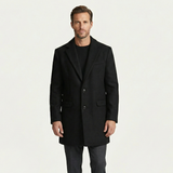 The Orkney Men's Smart Casual Winter Wool Blend Overcoat