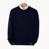 Warm Men's Knit Sweater – Stylish & Comfortable in Winter