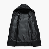 Men's Parka Jacket with Hood and Front Zipper