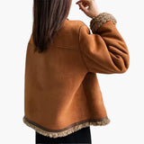 Faux Shearling Jacket for Women – Winter Jacket with Cozy Lining