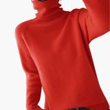 Turtleneck Knit Sweater for Women – Winter Sweater with Long Sleeves