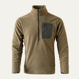 The Warwick Men’s Cashmere  Wavy Texture Sweater with Chest Pocket
