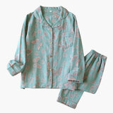 Women's Fleece Pajama Set with Bear Motif and Elastic Waistband