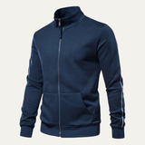 The Linosa Men's Zip Up Slim Fit Cotton Casual Sweater