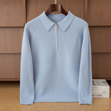 The Faircrest Merino Wool Quart Zip Cashmere Sweater