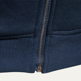 The Linosa Men's Zip Up Slim Fit Cotton Casual Sweater