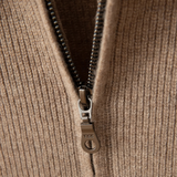 The Faircrest Merino Wool Quart Zip Cashmere Sweater
