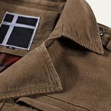 The Appiano Men’s Winter Wool Coat with Plaid Lining and Double Breasted Design