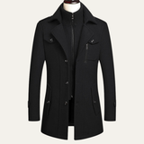 The Ellendale Stylish  Wool Blend Long Winter Business Overcoat