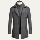 The Ellendale Stylish  Wool Blend Long Winter Business Overcoat